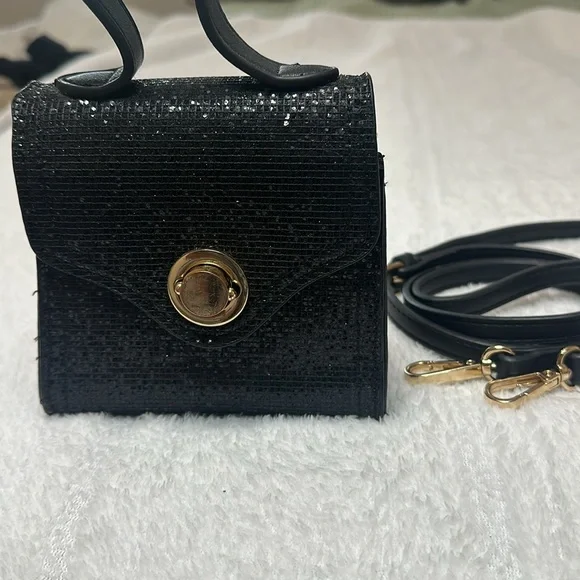 ✨Small Black Glitter Purse - Picture 9 of 16